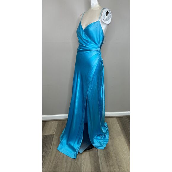 The Sei Draped Silk Wrap Gown Size 8 $1219 - Picture 5 of 12